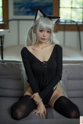 Sakurajima Aoichi Black Cat Sweater Jumpsuit (57P)