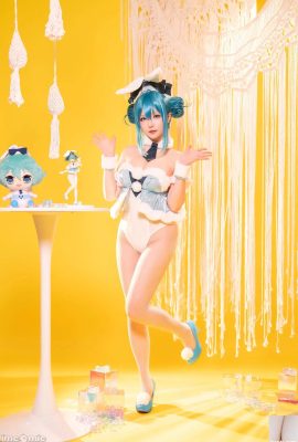 (Hoshi no Chi Chi) စက်တင်ဘာ 2023 Plan A – Hatsune Miku White Bunny Girl (77P)