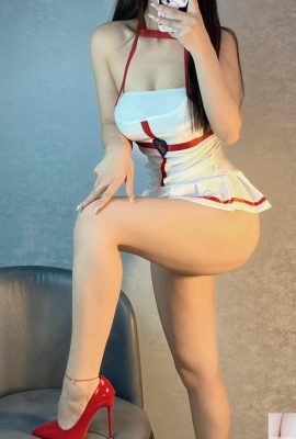 (အွန်လိုင်းစုစည်းမှု) လူမှုဖူလုံရေးမိန်းကလေး Momosawa Sakura “ White Silk Nurse”  VIP သီးသန့် (51P)