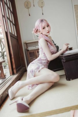 (အွန်လိုင်းစုစည်းမှု) Welfare Girl Fairy Moon “ Pink Cheongsam”  VIP သီးသန့် Full (23P)