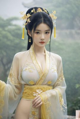 ရှေးခေတ်စတိုင်၊ လှပပြီး sexy ကျသော Hanfu?(AI ထုတ်လုပ်သည်】