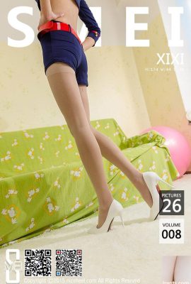 (SMEI Xiumei) NO.008 XIXI ခြစ်ထားသောဝက်သားဒေါက်မြင့်ဖိနပ်လှလှလေးများ (27P)