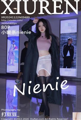 (XiuRen) 2024.11.22 Vol.9489 Small fries nienie black ခြေအိတ်လှလှ ခြေထောက် full version photo (80P)