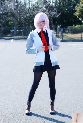 Mashu Kyrielight Cosplay Hidori နှင်းဆီ (အနက်ရောင်) (အနက်ရောင်) (58p)