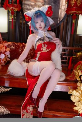 (အင်တာနက်ပေါ်တွင်စုဆောင်းခြင်း) လူမှုဖူလုံရေးမိန်းကလေး Yuno Shimizu “ Chichou New Year Cheongsam”  CHONGOU SHEONGSAM (73p)