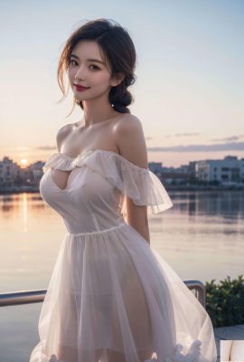★ Sijishe ★ဖြူကြောင် flowating girl (Collection) 1 – Harbour 1 မှာမိန်းကလေး