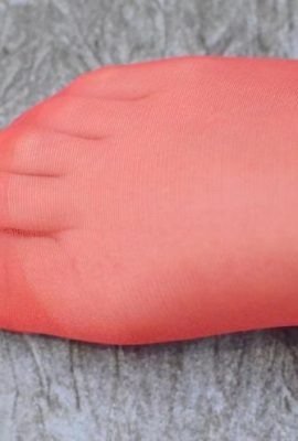 (Legku Photo) သည် Transparent Red Stockings (32p) နှင့်အတူရှည်သောခြေထောက်များကို Long-Legugged Girls of Girles