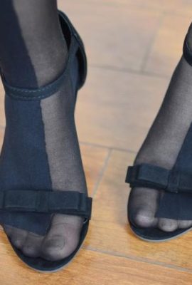 (Legku Photo) No.006 ဘော့အလ် Open Black Stockings (33p) နှင့်အတူရှည်လျားသောခြေထောက်နှင့်အတူ Long-Legugged Girl of Wength