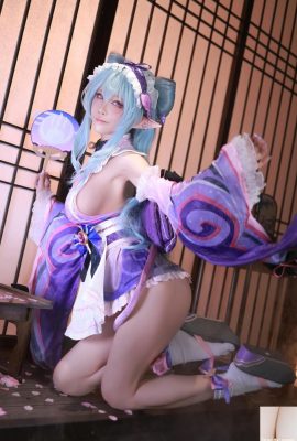 (အင်တာနက်စုဆောင်းခြင်း) Shui Miao Aqua Cosplay Yumemizuki Mizuki – Genshin သက်ရောက်မှု (69p)