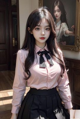 ★ Patreon ★ (AI kaori) 1 – ပန်းရောင်ရှပ်အင်္ကျီနှင့်အတူမိန်းကလေး 1 – မိန်းကလေး